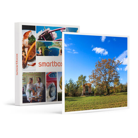SMARTBOX - Coffret Cadeau Séjour insolite en famille de 4 jours en roulotte près de Cahors pour 4 -  Séjour