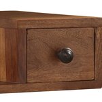 vidaXL Miroir cosmétique avec 2 tiroirs Bois solide de Sesham