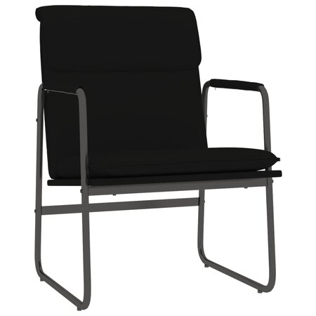 vidaXL Chaise longue Noir 55x64x80 cm Similicuir