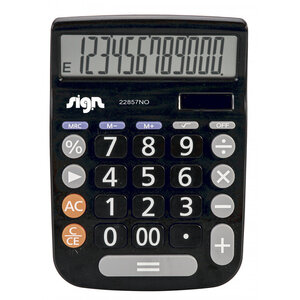 Calculatrice de bureau 30mm sign