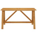 vidaXL Ensemble de salle à manger de jardin 5 Pièces Marron