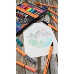 Etui carton x 18 stylos-feutres stabilo point 88 arty