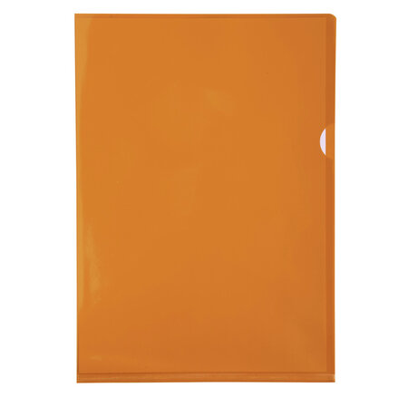 Etui Carton De 100 Pochettes Coin Pvc Lisse Haute Résistance 13/100e - A4 - Exacompta