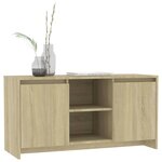 vidaXL Meuble TV Chêne sonoma 102x37 5x52 5 cm Aggloméré