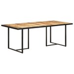vidaXL Table de salle à manger 200 cm Bois de manguier brut