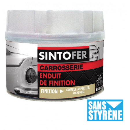 Pot enduit de finition pour carrosserie 400g sinto