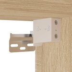 vidaXL Buffet haut Chêne sonoma 34 5x34x180 cm Bois d'ingénierie