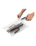 (lot  de 500 sacs) sac plastique plat transparent 100 µ 220 x 360