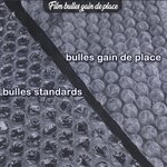 Lot de 1 rouleau de film bulle d'air 35µ gain de place 25cm x 100 mètres