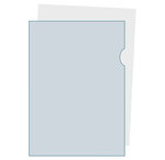 Etui Carton De 100 Pochettes Coin Polypropylène Lisse 12/100e - A4 - Cristal - Exacompta