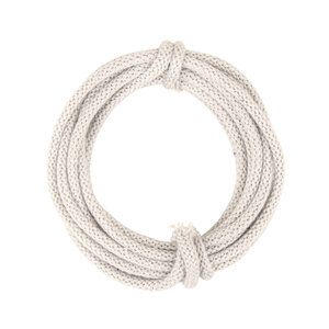 Tube tricoté avec fil 5mm ø ivoire 3m