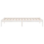 vidaXL Cadre de lit Blanc Bois de pin massif 90x200 cm