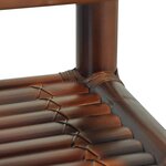 vidaXL Table de chevet 40 x 40 x 40 cm Bambou Marron foncé
