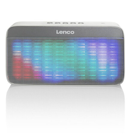 Lenco enceinte bluetooth stéréo portable "bt-200 light" gris