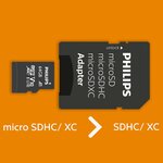 Philips carte mémoire micro sdxc 64 go uhs-i u1 v10