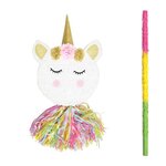 Piñata tête de licorne + bâton