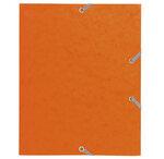Chemise À Élastique 3 Rabats Carte Lustrée 400gm2 - Format Scolaire 17x22cm - X 25 - Exacompta