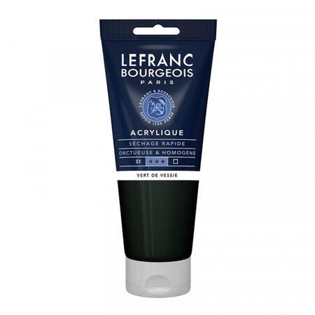 Peinture acrylique vert de vessie 200ml - lefranc & bourgeois surdiscount