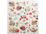 Autocollants - Mariage 'Save the date' - Dorures et paillettes