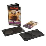 Tefal lot de 2 plaques pancakes - snack collection - xa801012