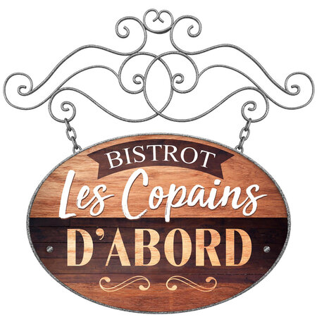 Sticker mural les copains d'abord