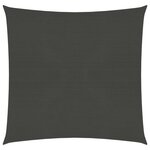 vidaXL Voile d'ombrage 160 g/m² Anthracite 5x5 m PEHD
