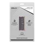 Mémoire RAM - PNY - SODIMM DDR4 2666MHz 1x4GB -  (MN4GSD42666)