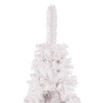 vidaXL Sapin de Noël étroit Blanc 240 cm