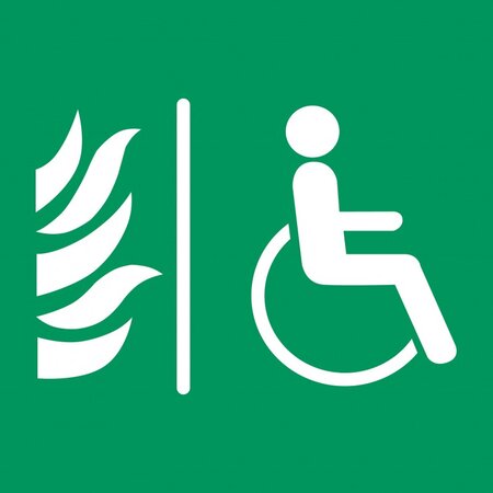Panneau "espace d'attente sécurisé