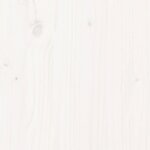vidaXL Cadre de lit blanc 75x190 cm bois de pin massif