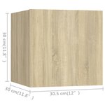 vidaXL Ensemble de meubles TV 5 Pièces Chêne sonoma Aggloméré