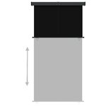 vidaXL Auvent latéral de balcon 160x250 cm Noir