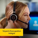 Jabra evolve 65 casque audio mono sans fil - ecouteurs unified communications avec batterie longue durée avec support de charge