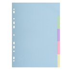 Intercalaires Carte Pastel 170g Forever 5 Positions - A4 - Blanc - X 50 - Exacompta
