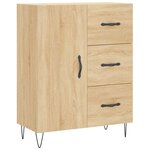 vidaXL Buffet haut Chêne sonoma 69 5x34x180 cm Bois d'ingénierie