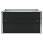 vidaXL Jardinière 100 x 100 x 45 cm Acier galvanisé Anthracite