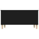vidaXL Table basse Noir 90x44 5x45 cm Bois d'ingénierie