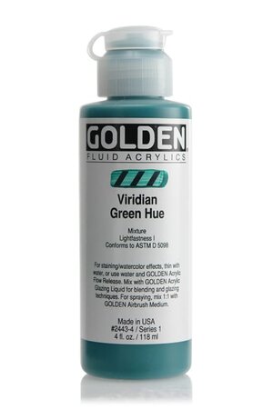 Peinture Acrylic FLUIDS Golden I 119ml Vert Viridien