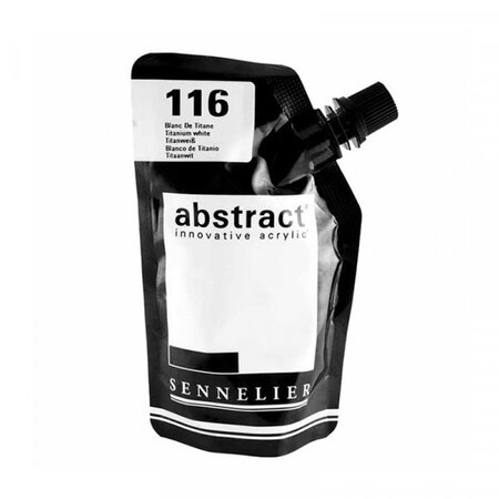 Peinture acrylique en sachet - blanc de titane - 500ml - sennelier