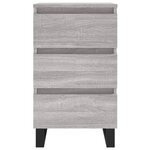 vidaXL Table de chevet sonoma gris 40x35x69 cm bois d'ingénierie