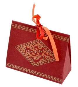 PAPERTREE TAJ Choco box-Rouge/Orange-2 pièces