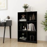 vidaXL Bibliothèque Noir 70x33x110 cm Bois de pin massif