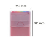 Trieur Valisette Vertical 6 Compartiments Crystal - A4 - X 5 - Exacompta