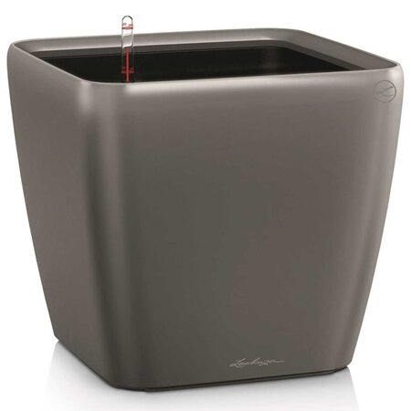 LECHUZA Jardinière Quadro 43 LS ALL-IN-ONE Charbon 16183