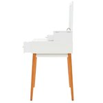 vidaXL Coiffeuse avec miroir MDF 60 x 50 x 86 cm