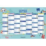 Calendrier scolaire 2023-2024 - 19x13  cm - Août 2023 à Décembre 2024 - Jeux - Draeger