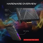 AVerMedia Live-Gamer Duo 4Kp60 HDR Passthrough PCI-E, Temps de Latence extrˆmement Bas Id‚al pour Xbox, Playstation et PC (GC570D)
