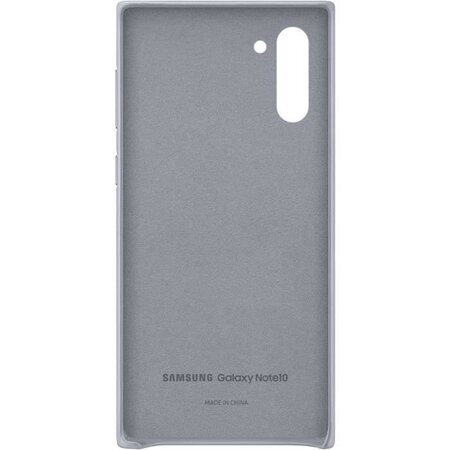 Coque cuir gris note10