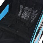 vidaXL Remorque de vélo pour enfants Gris et bleu 30 kg