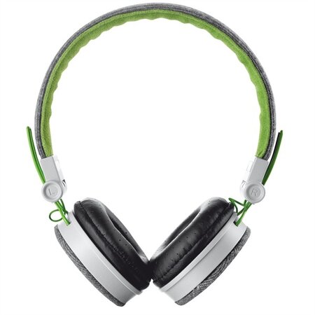 Trust fyber headphone - grey/red